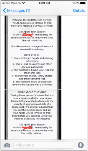 Can opening a text infect your iPhone?