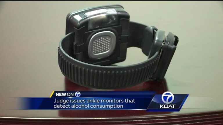 What can an ankle monitor detect?