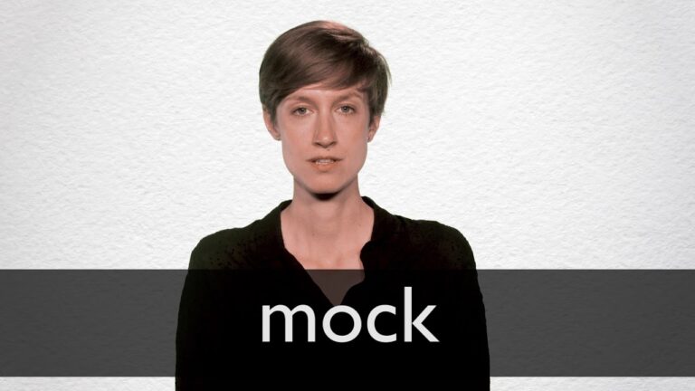 Why does mock mean?