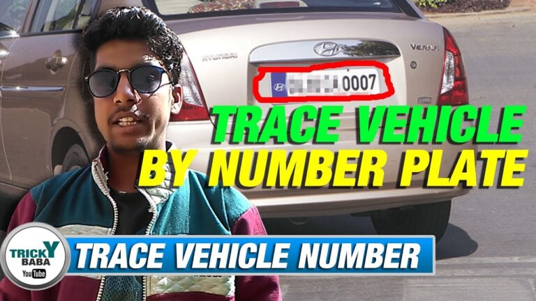 Can you track a car by its number plate?