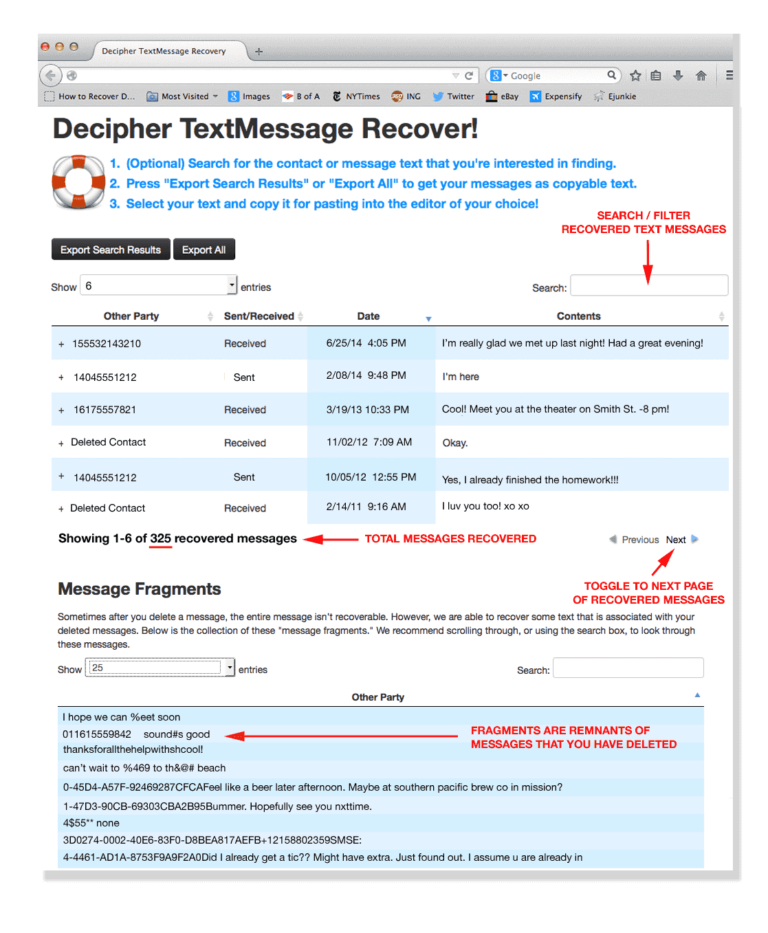 How do police get text message records?