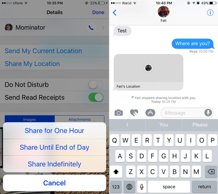 Should you share your location in a text message?