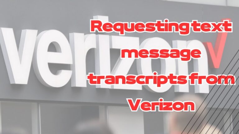 Can I request a transcript of my text messages?