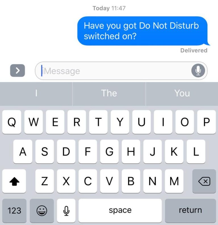 Do messages say delivered on Do Not Disturb?