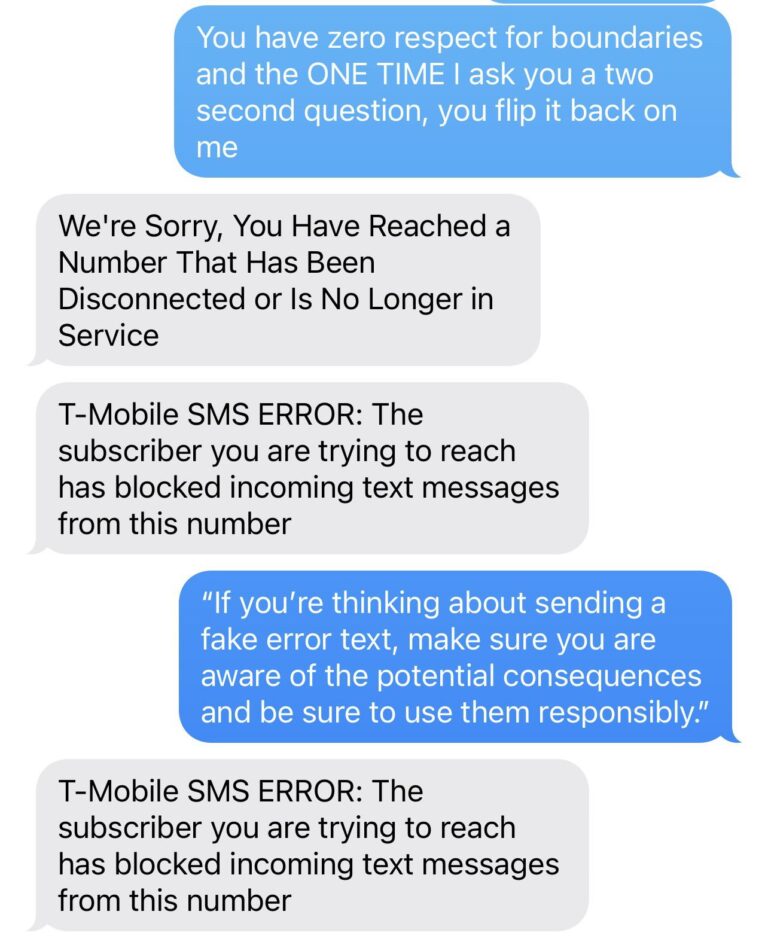 What happens when someone texts you when you have no service?