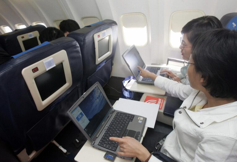 Can you use Wi-Fi on an airplane?