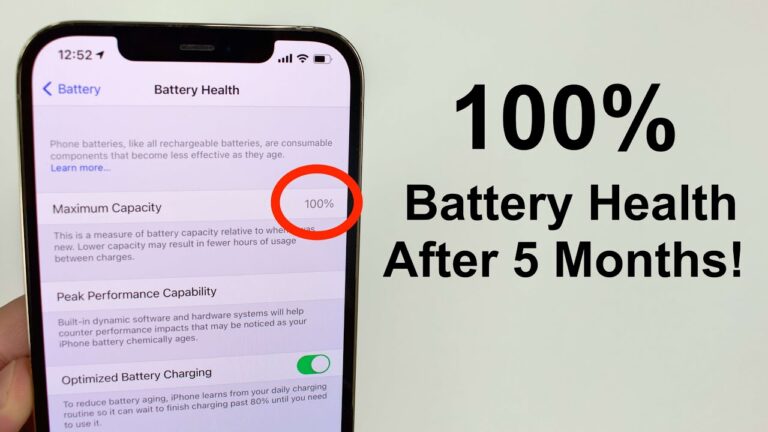 Does iPhone battery health go back to 100?