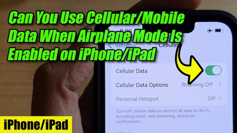 How is airplane mode and turning off cellular data different?