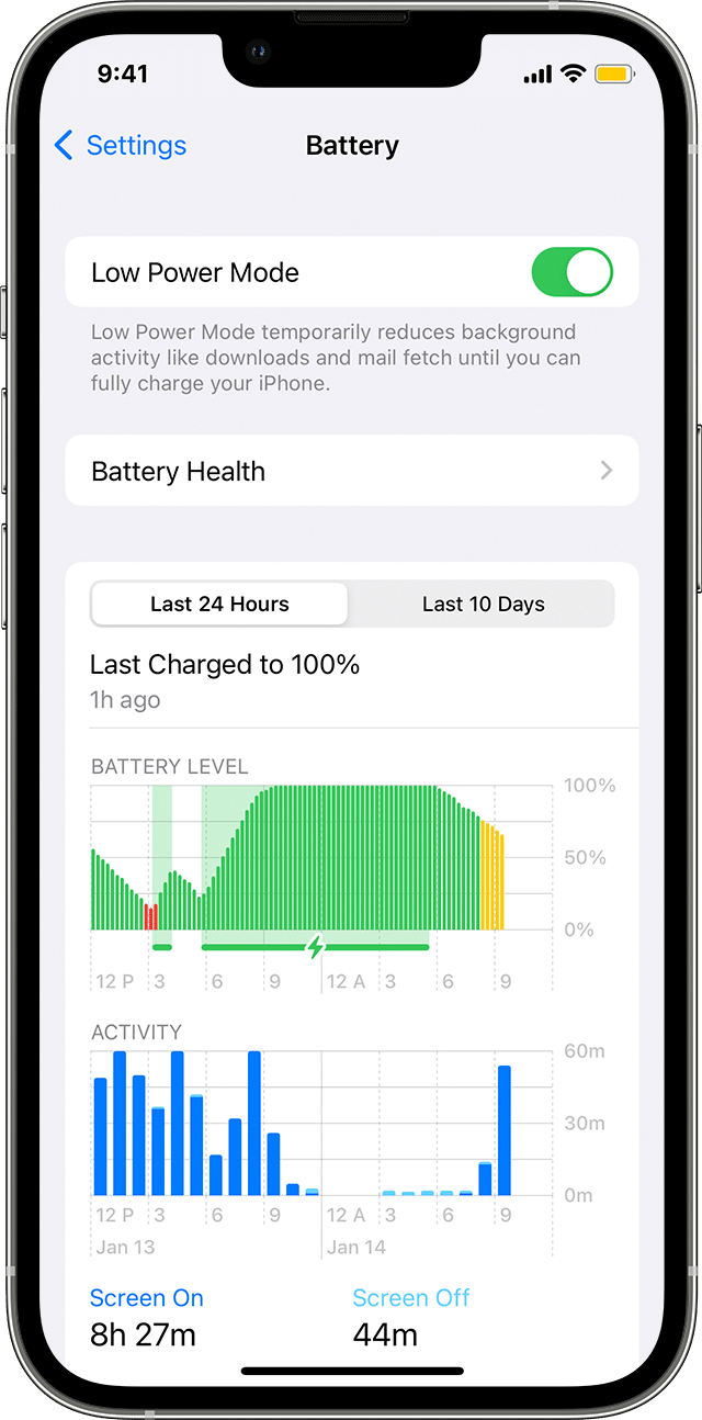 Which mode save more battery?