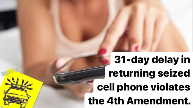 How long can the police keep your phone?