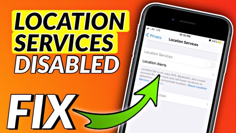 Why is location services disabled on my iPhone?