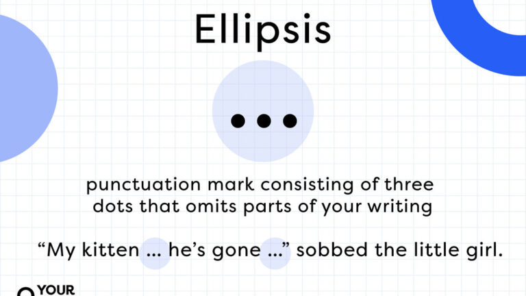 What does the 3 dots after a word mean?