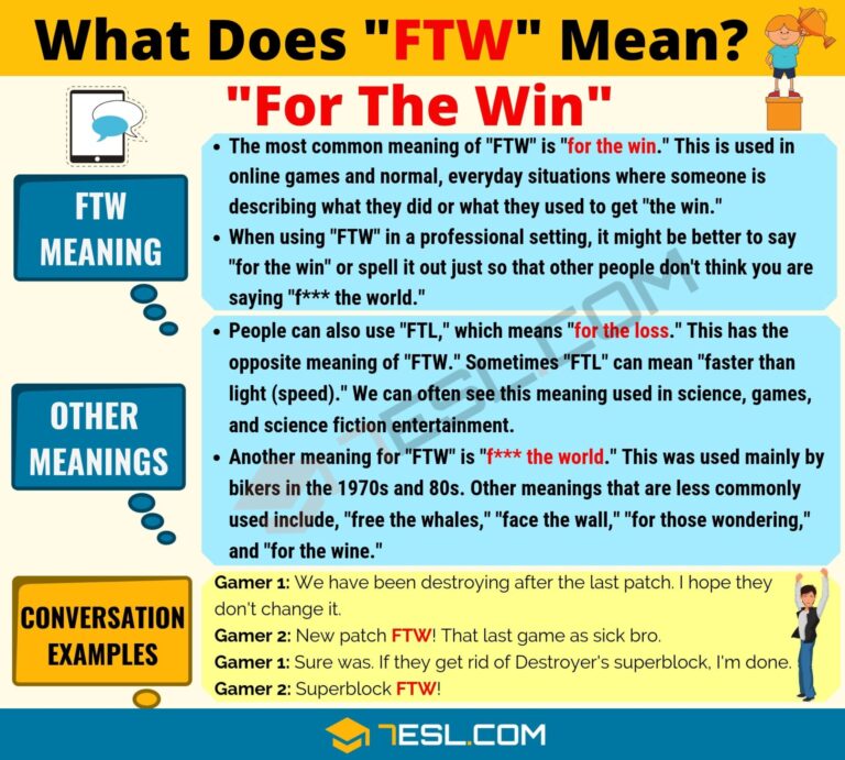 What FTW mean?