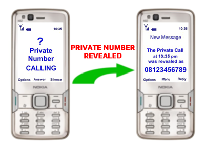 How do you track a private number?