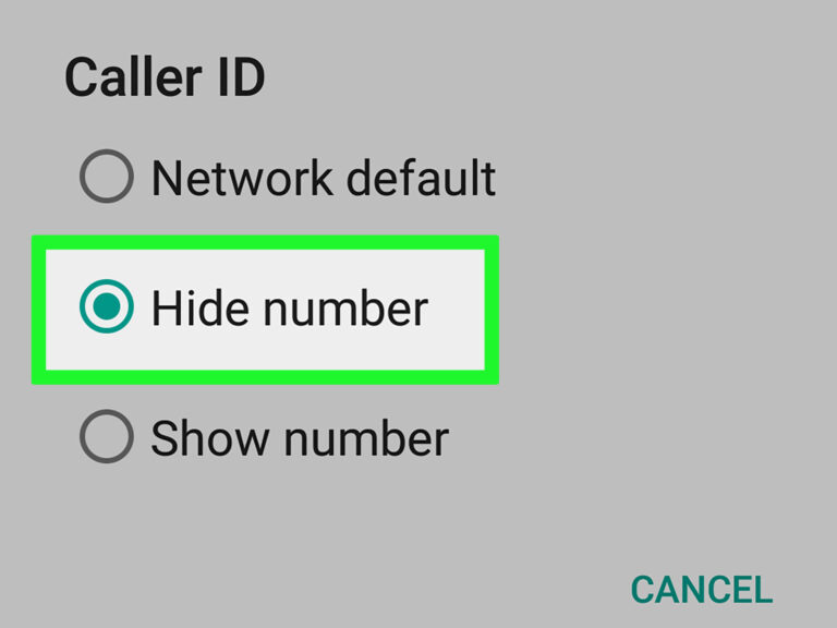 What is the meaning of hidden call?