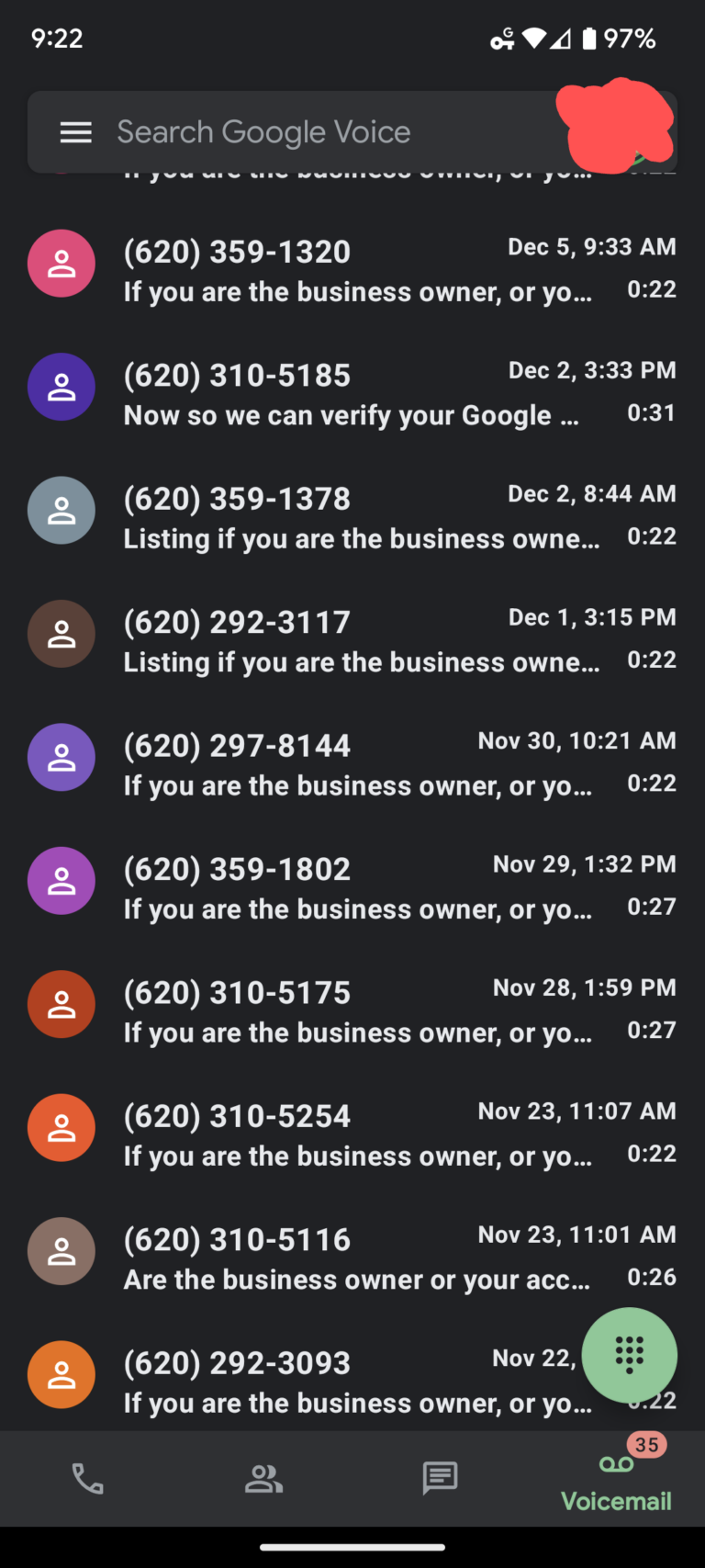 Why do spam numbers keep calling me?